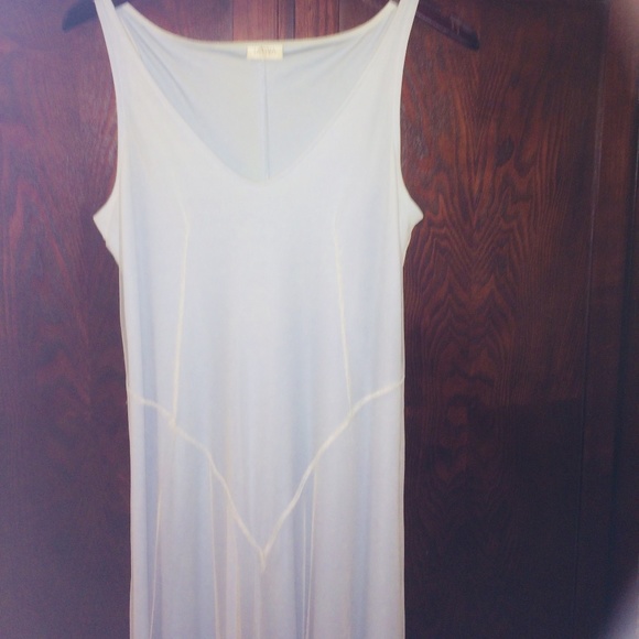Vintage Ladies La Senza Lingerie, pale Blue gown with white overlay sz M - Picture 3 of 8